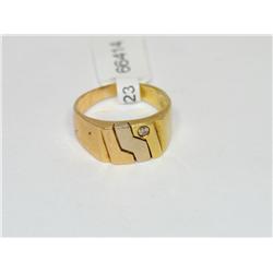 Diamond Hand Made Tricolor Men's Ring