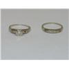 Image 1 : Diamonds Vintage Hand Made Wedding Set