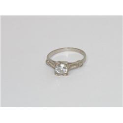 Platinum Diamonds Vintage Hand Made Ladies Ring