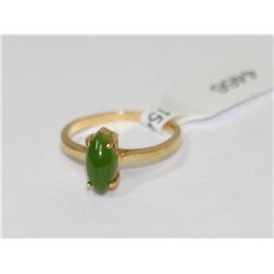AAA Imperial Jade Marquise Cut Ladies Ring