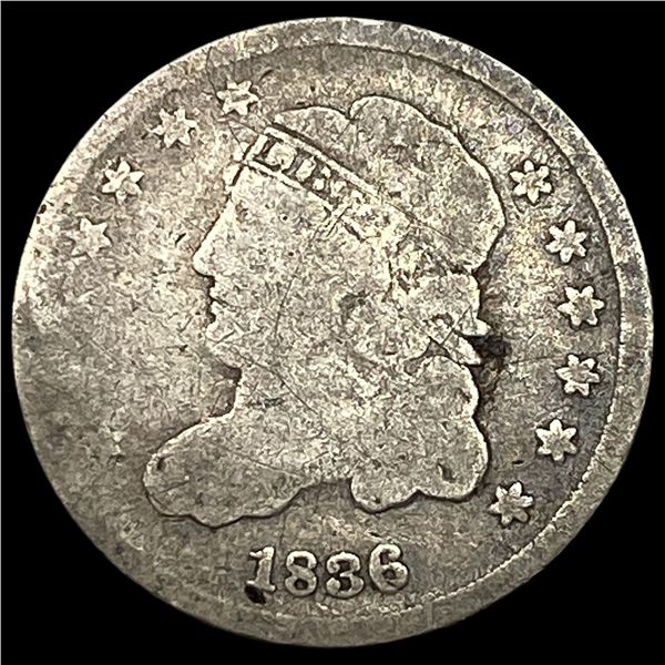1836 Capped Bust Half Dime CLOSELY  UNCIRCULATED