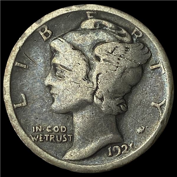 1921 Silver Mercury Dime LIGHTLY CIRCULATED
