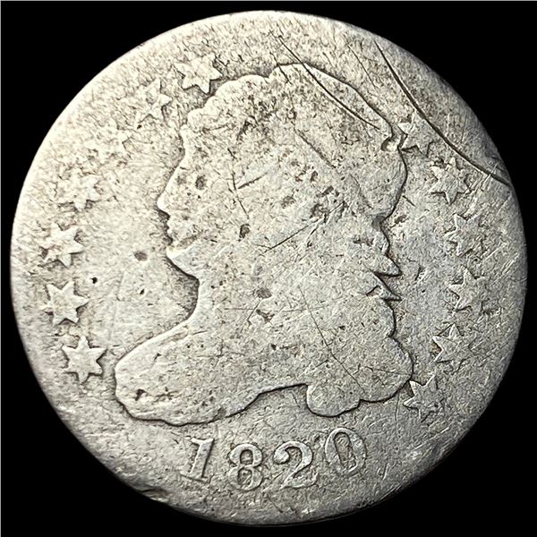 1820 Silver Capped Bust Dime NICELY  CIRCULATED