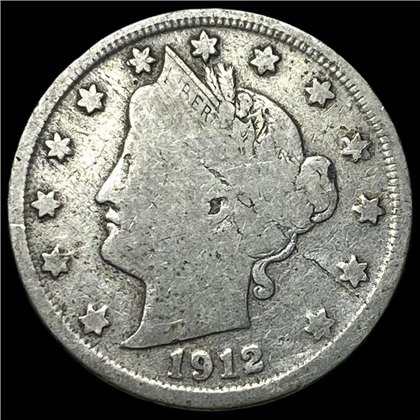 1912-S Liberty Head Nickel NICELY CIRCULATED