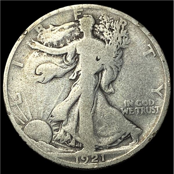 1921-D Silver Walking Liberty Half Dollar  NICELY CIRCULATED