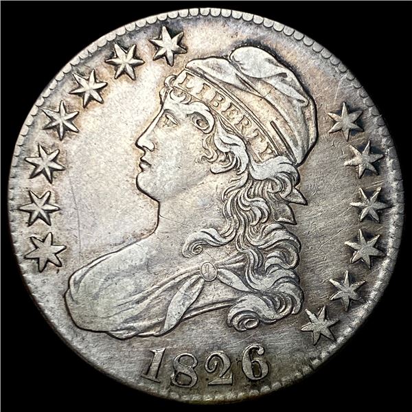 1826 Silver Capped Bust Half Dollar CLOSELY  UNCIRCULATED