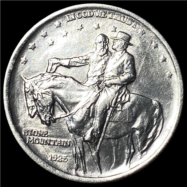 1925 Stone Mountain Silver Half Dollar GEM BU