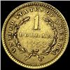 Image 2 : 1853 Gold $1 Liberty Head Type 1 CLOSELY  UNCIRCULATED