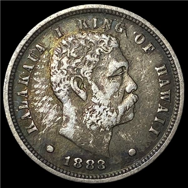 1883 Hawaii Silver Dime NEARLY UNCIRCULATED
