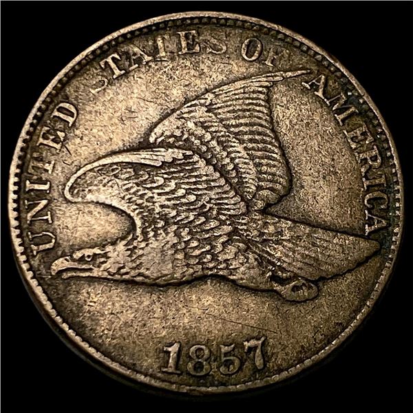 1857 Flying Eagle Cent NEARLY UNCIRCULATED