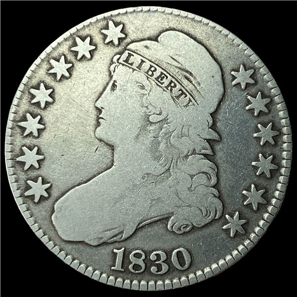 1830 Capped Bust Half Dollar LIGHTLY  CIRCULATED