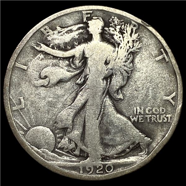 1920-D Silver Walking Liberty Half Dollar  NICELY CIRCULATED
