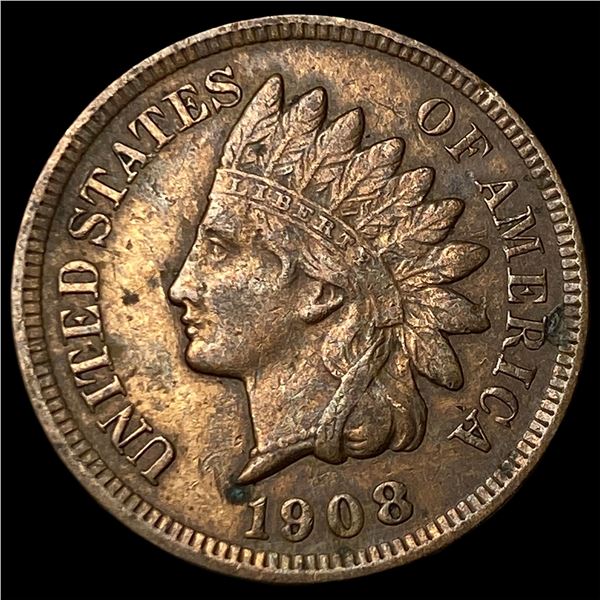 1908 Indian Head Cent CLOSELY UNCIRCULATED