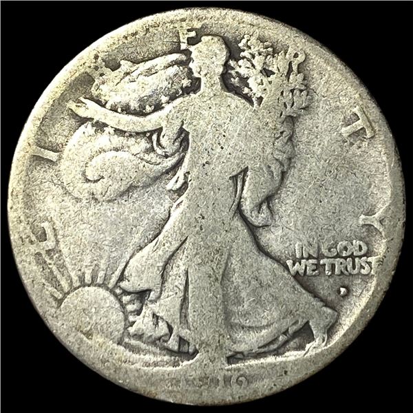 1916-D Walking Liberty Half Dollar NICELY  CIRCULATED
