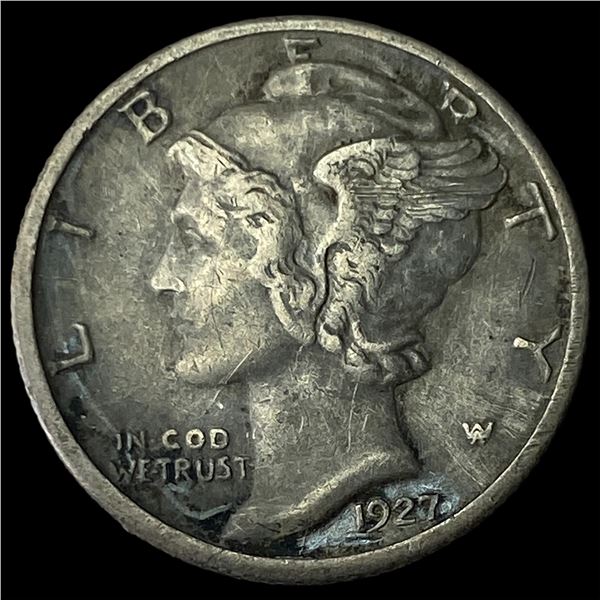1927-S Silver Mercury Dime CLOSELY  UNCIRCULATED