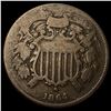 Image 1 : 1864 small motto Two Cent piece NICELY  CIRCULATED