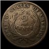 Image 2 : 1864 small motto Two Cent piece NICELY  CIRCULATED