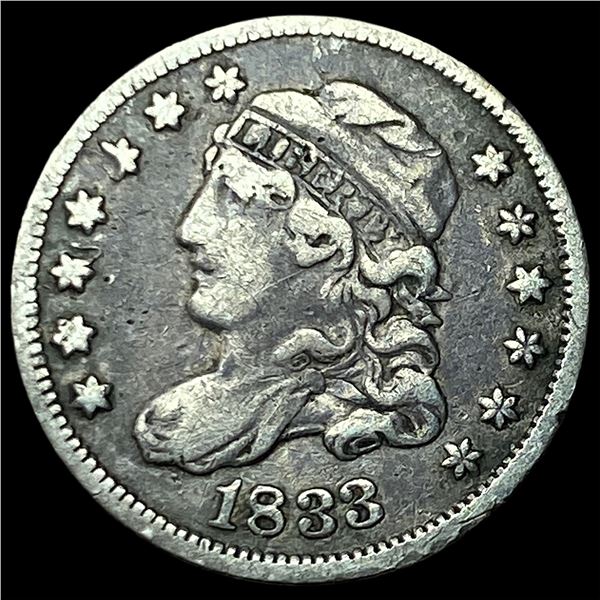 1833 Capped Bust Half Dime LIGHTLY CIRCULATED
