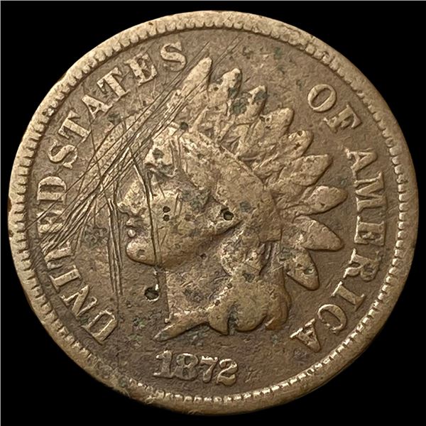1872 Indian Head Cent LIGHTLY CIRCULATED