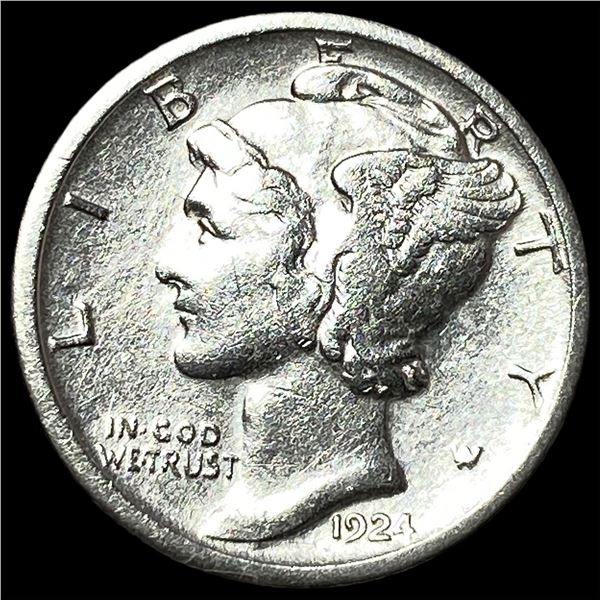 1924-S Silver Mercury Dime CLOSELY  UNCIRCULATED