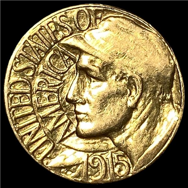 1915-S Gold $1 Panama-Pacific Exposition  CHOICE BU