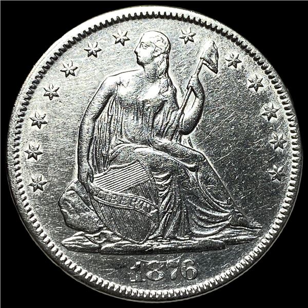 1876 Seated Liberty Half Dollar CHOICE AU