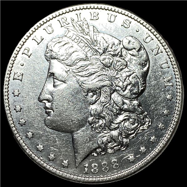 1888-S Silver Morgan Dollar CHOICE AU