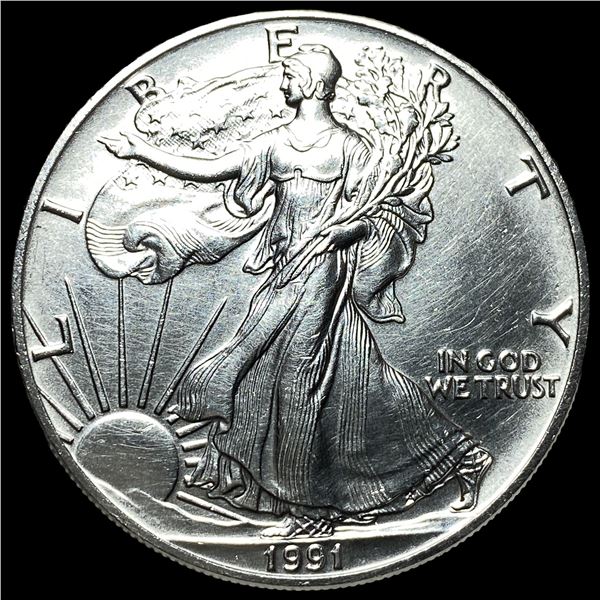 1991 Silver American Eagle $1 GEM BU