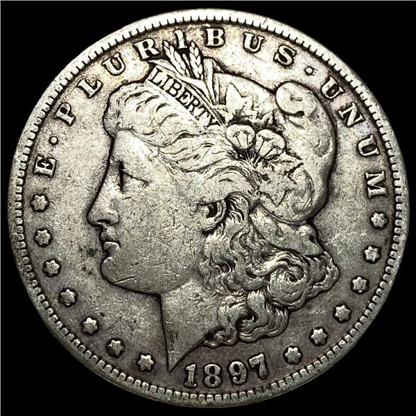 1897-S Silver Morgan Dollar ABOUT  UNCIRCULATED