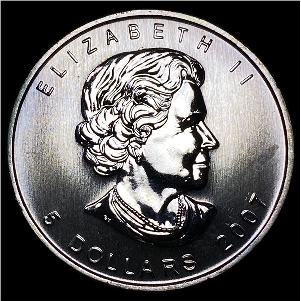 2007 Silver 1 oz Canadian Maple Leaf  UNCIRCULATED