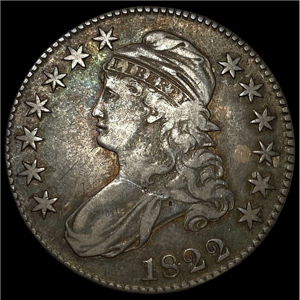 1822 Capped Bust Half Dollar NEARLY  UNCIRCULATED
