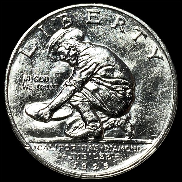 1925-S Silver California Diamond Jubilee Half  Dollar UNCIRCULATED