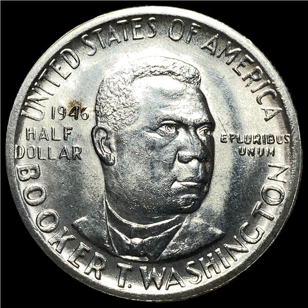 1946 Silver Half Dollar Booker T. Washington  UNCIRCULATED