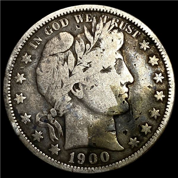 1900-O Silver Barber Half Dollar LIGHTLY  CIRCULATED