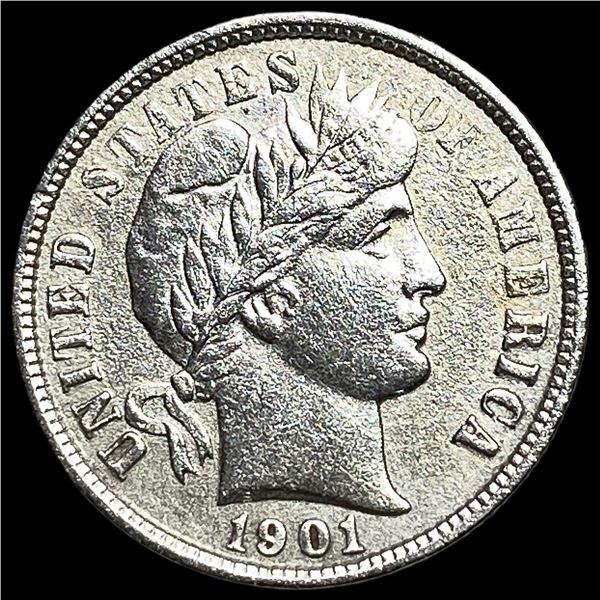 1901 Barber Dime CLOSELY UNCIRCULATED