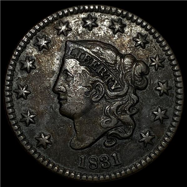 1831 Coronet Head Large Cent NEARLY  UNCIRCULATED