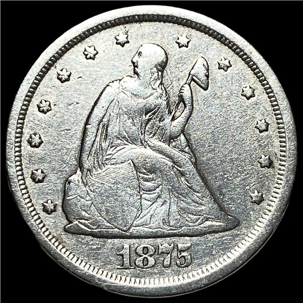 1875-S Silver Twenty Cents CLOSELY  UNCIRCULATED