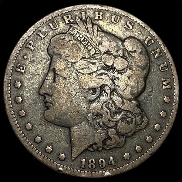 1894-O Silver Morgan Dollar LIGHTLY  CIRCULATED