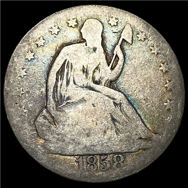 1858-O Silver Half Dollar NICELY CIRCULATED