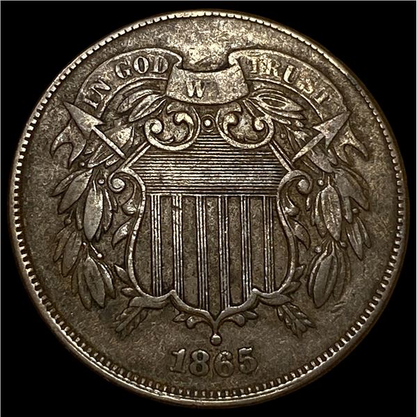1865 Copper 2 Cents CLOSELY UNCIRCULATED
