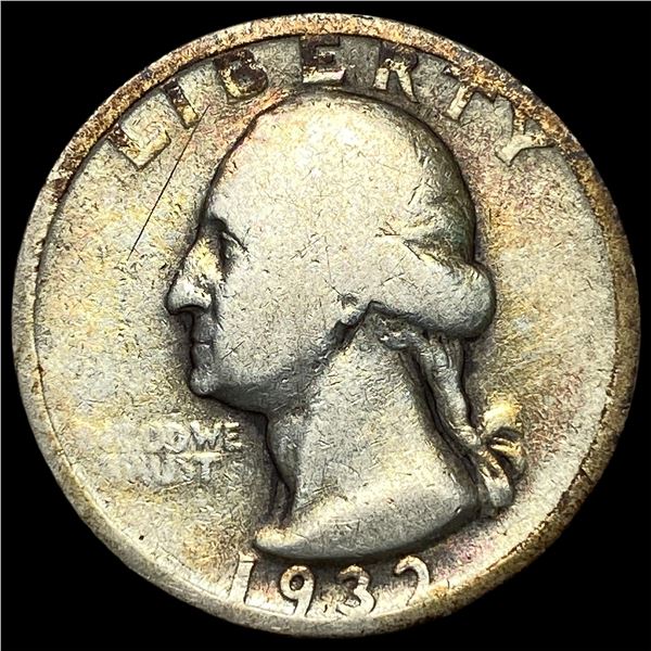 1932-D Silver Washington Quarter NEARLY  UNCIRCULATED