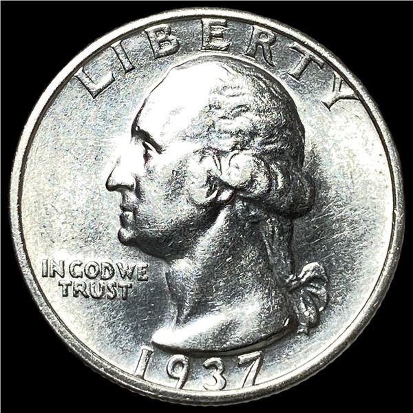 1937-S Silver Washington Quarter UNCIRCULATED