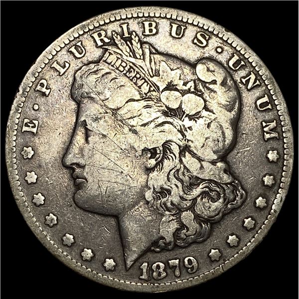 1879-CC Silver Morgan Dollar ABOUT  UNCIRCULATED