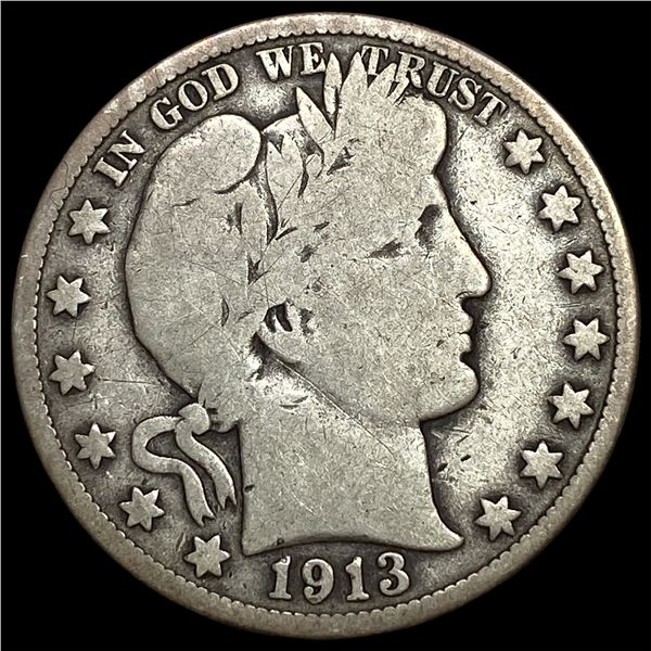 1913 Barber Half Dollar LIGHTLY CIRCULATED