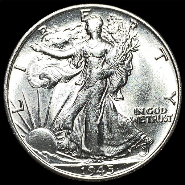 1945-S Silver Walking Liberty Half Dollar  ABOUT UNCIRCULATED