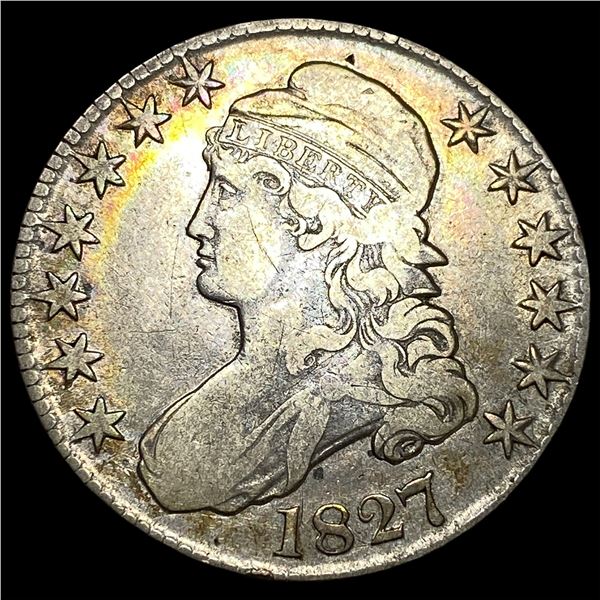 1827 Capped Bust Half Dollar CLOSELY  UNCIRCULATED