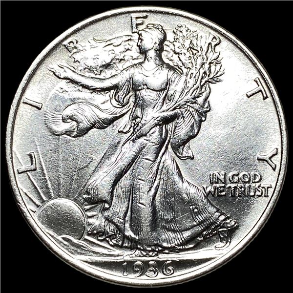 1936-S Silver Walking Liberty Half Dollar NEARLY UNCIRCULATED