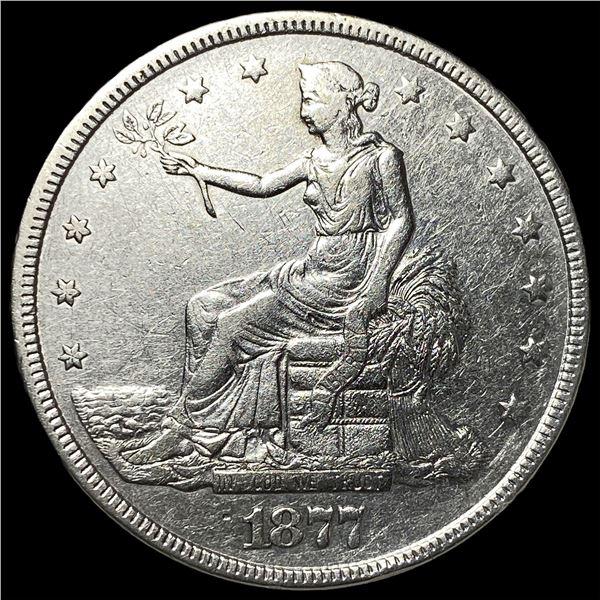 1877 Silver Trade Dollar CLOSELY UNCIRCULATED