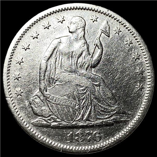 1876-S Silver Half Dollar CLOSELY UNCIRCULATED