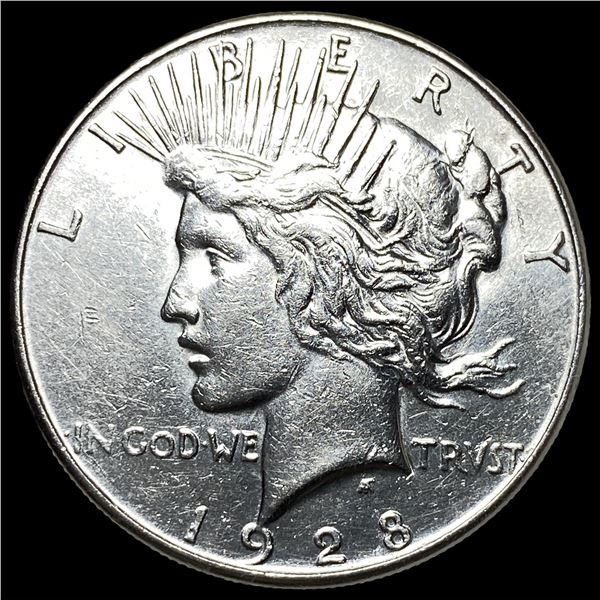 1928-S Silver Peace Dollar CHOICE AU